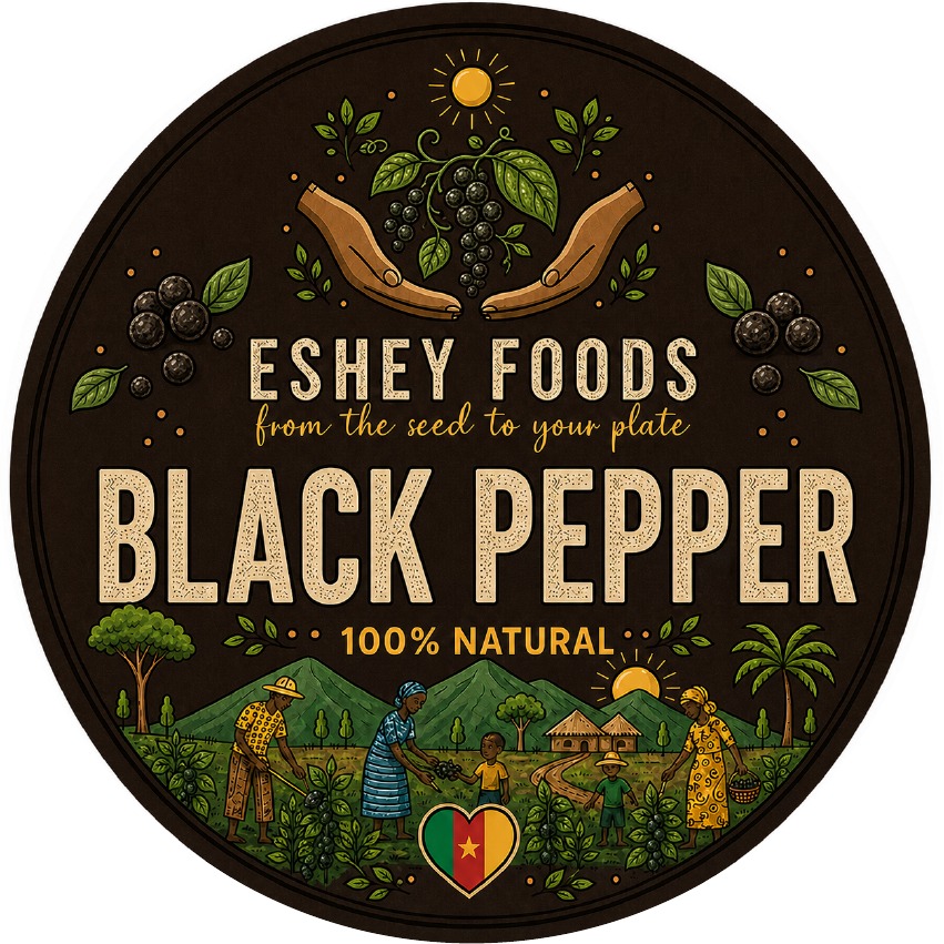 Eshey Foods Black Pepper round label
