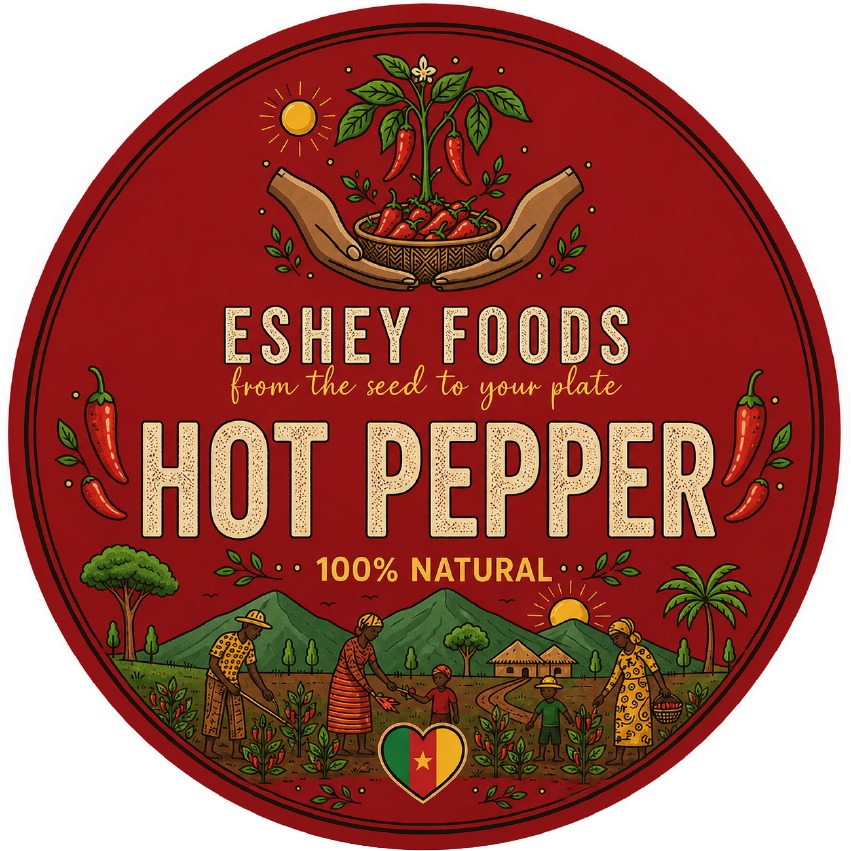 Eshey Foods Hot Pepper round label