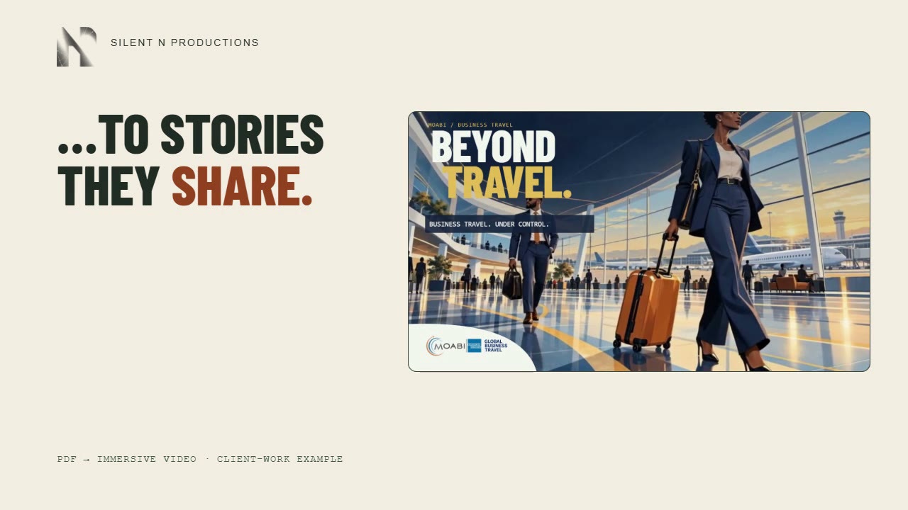 PDF to video motion graphics film